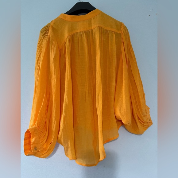 Anthropologie yellow blouse - Picture 3 of 4